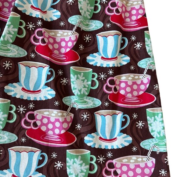 RETROLICIOUS Womens Hot Chocolate Print Winter Skirt Size XS - Picture 3 of 6